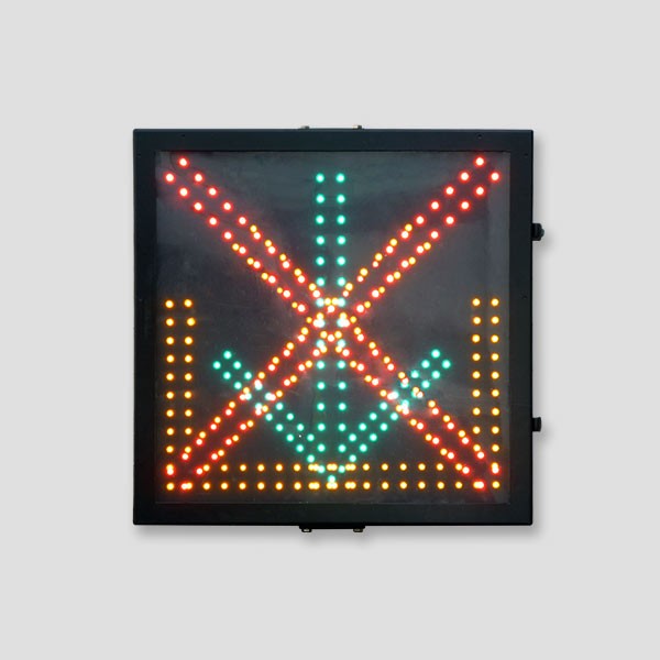 600x600 mm Red Cross Green Arrow Driveway Indicator Signal Light